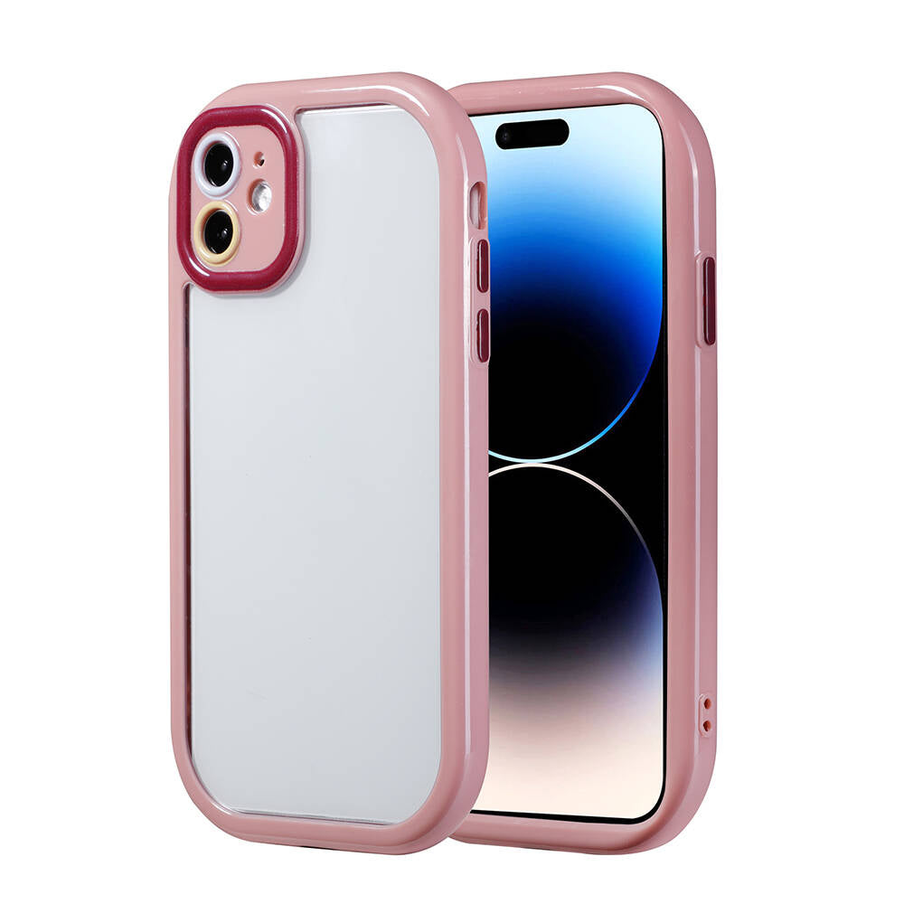 Apple iPhone 11 Uyumlu Kılıf Kamera Korumalı Renkli Kenar ve Çerçeve Tasarımlı Zore Vitamin Kapak