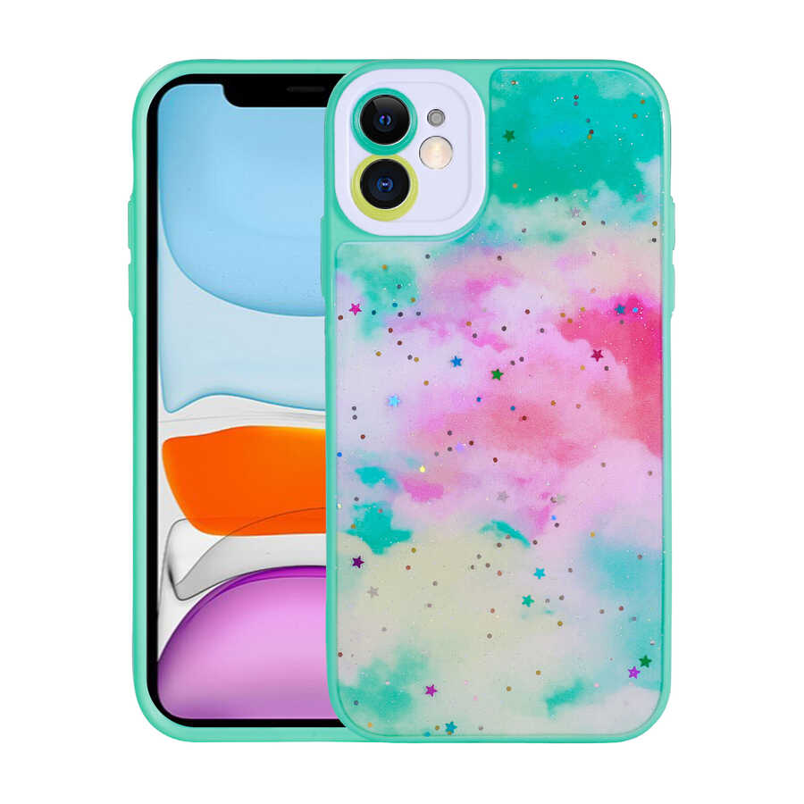 Apple iPhone 11 Uyumlu Kılıf Kamera Korumalı Sert Desenli Zore Pami Kapak
