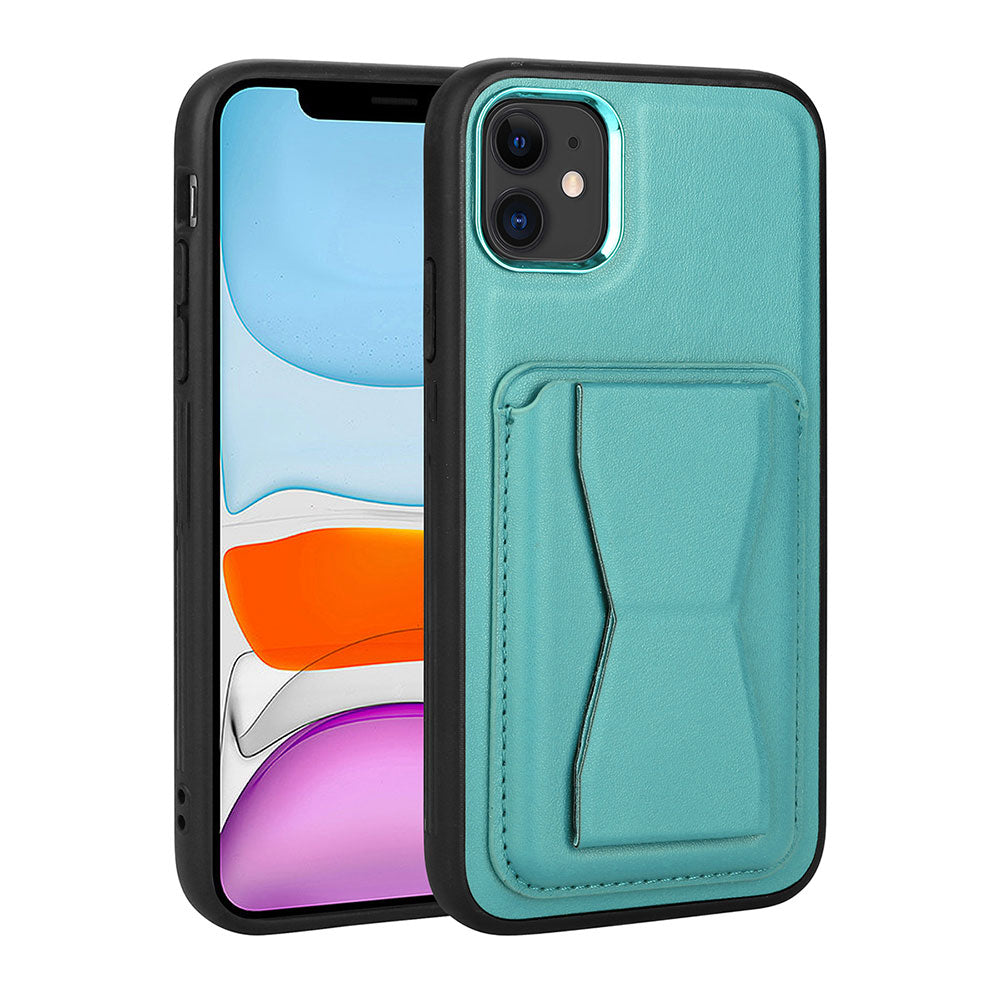 Apple iPhone 11 Uyumlu Kılıf Kartlıklı Standlı Pu Deri Zore Memo Kapak