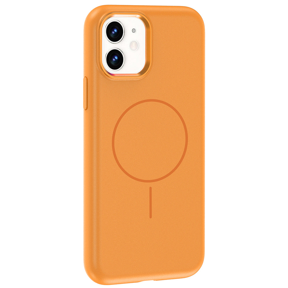Apple iPhone 11 Uyumlu Kılıf M-Safe Şarj Özellikli Metal Kamera Çerçeveli Zore Edi Silikon Kapak