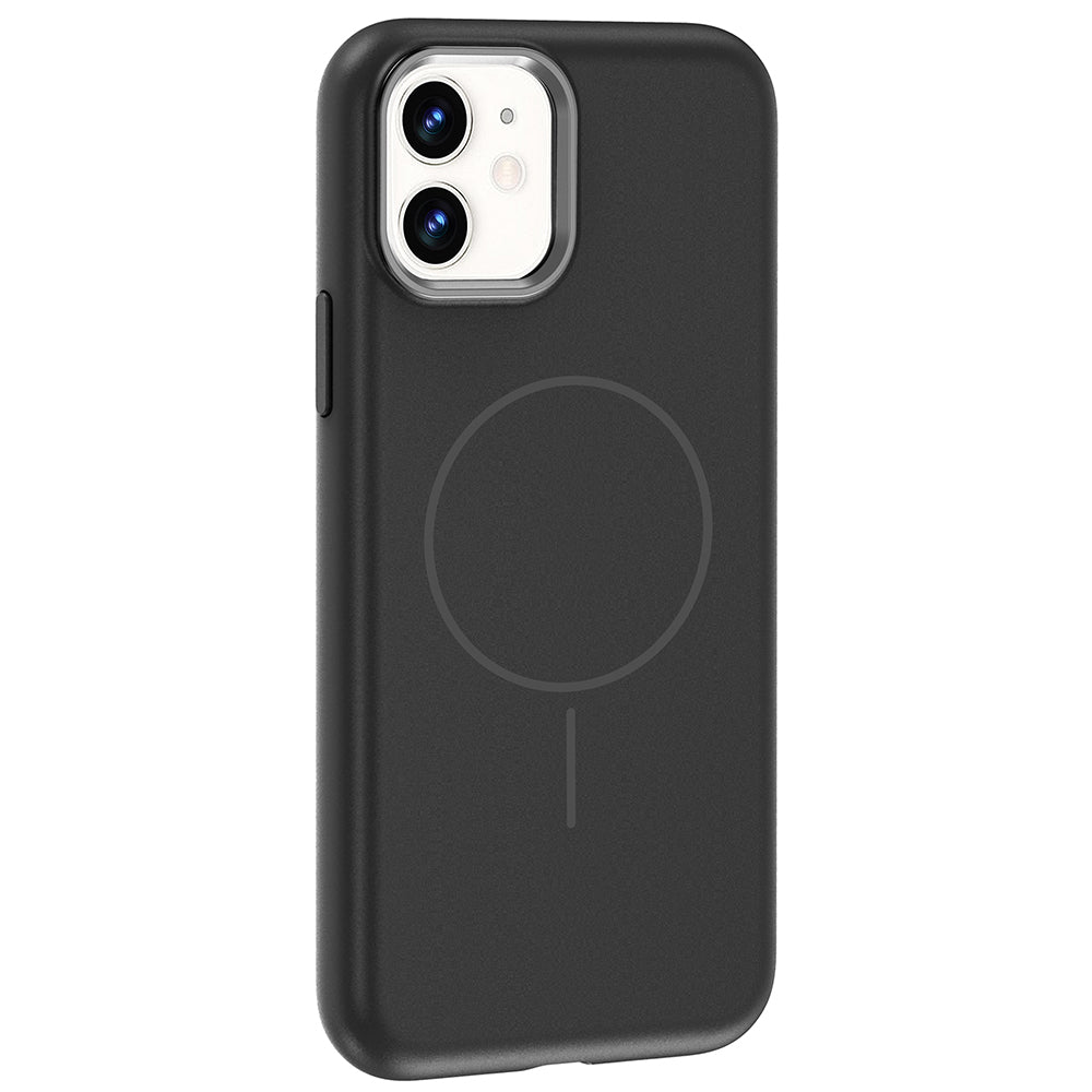 Apple iPhone 11 Uyumlu Kılıf M-Safe Şarj Özellikli Metal Kamera Çerçeveli Zore Edi Silikon Kapak