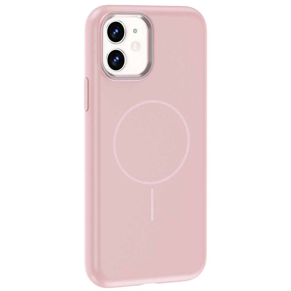 Apple iPhone 11 Uyumlu Kılıf M-Safe Şarj Özellikli Metal Kamera Çerçeveli Zore Edi Silikon Kapak