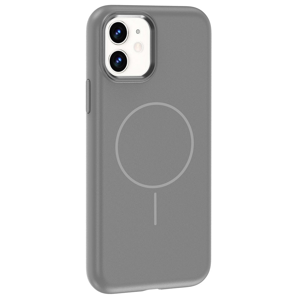 Apple iPhone 11 Uyumlu Kılıf M-Safe Şarj Özellikli Metal Kamera Çerçeveli Zore Edi Silikon Kapak