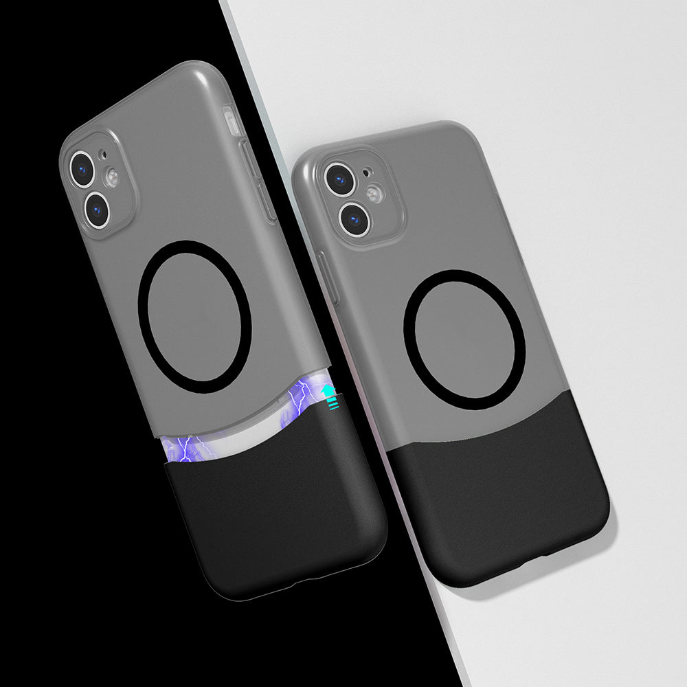 Apple iPhone 11 Uyumlu Kılıf M-Safe Şarj Özellikli Mıknatıslı Zore Duble Kapak