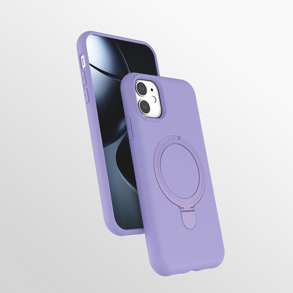 Apple iPhone 11 Uyumlu Kılıf M-safe Şarj Özellikli Standlı Zore Samara Kapak