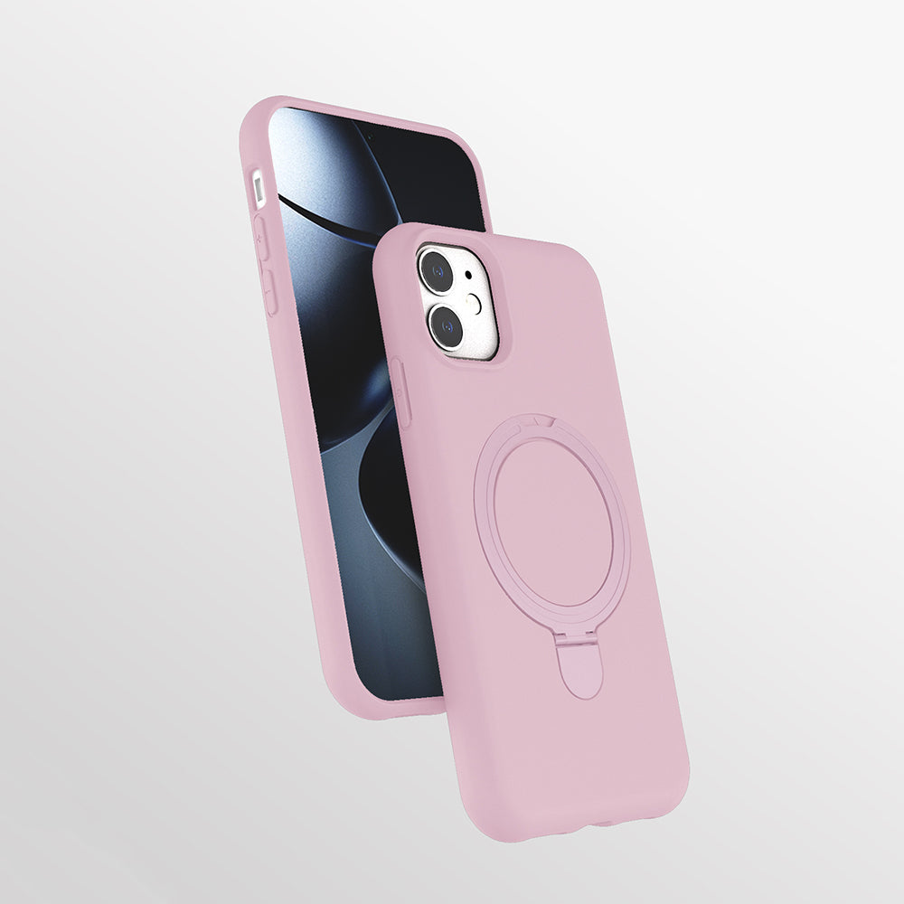 Apple iPhone 11 Uyumlu Kılıf M-safe Şarj Özellikli Standlı Zore Samara Kapak
