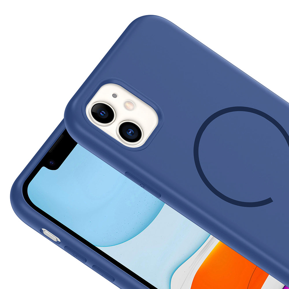 Apple iPhone 11 Uyumlu Kılıf M-safe Şarj Özellikli Zore Meta Kapak