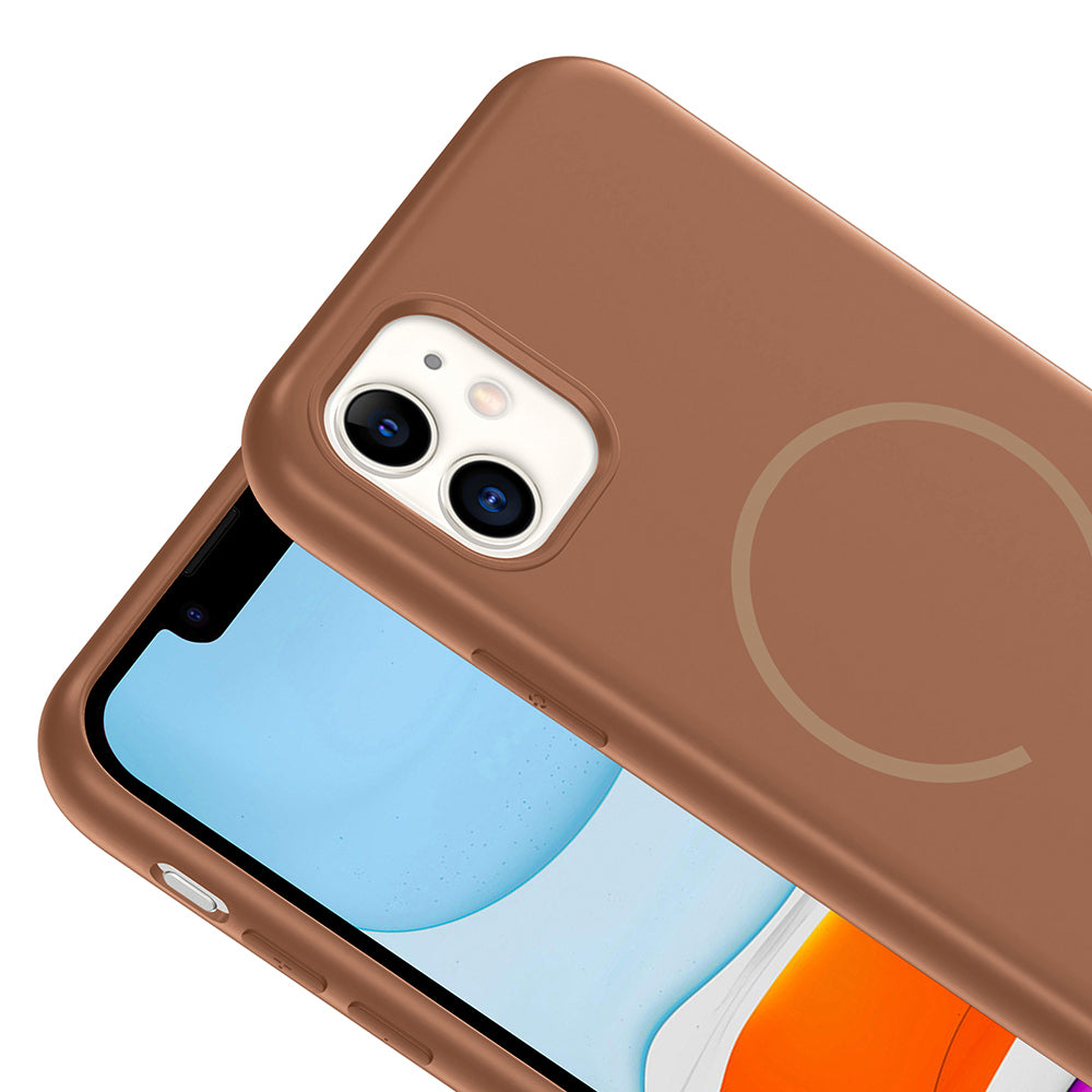 Apple iPhone 11 Uyumlu Kılıf M-safe Şarj Özellikli Zore Meta Kapak