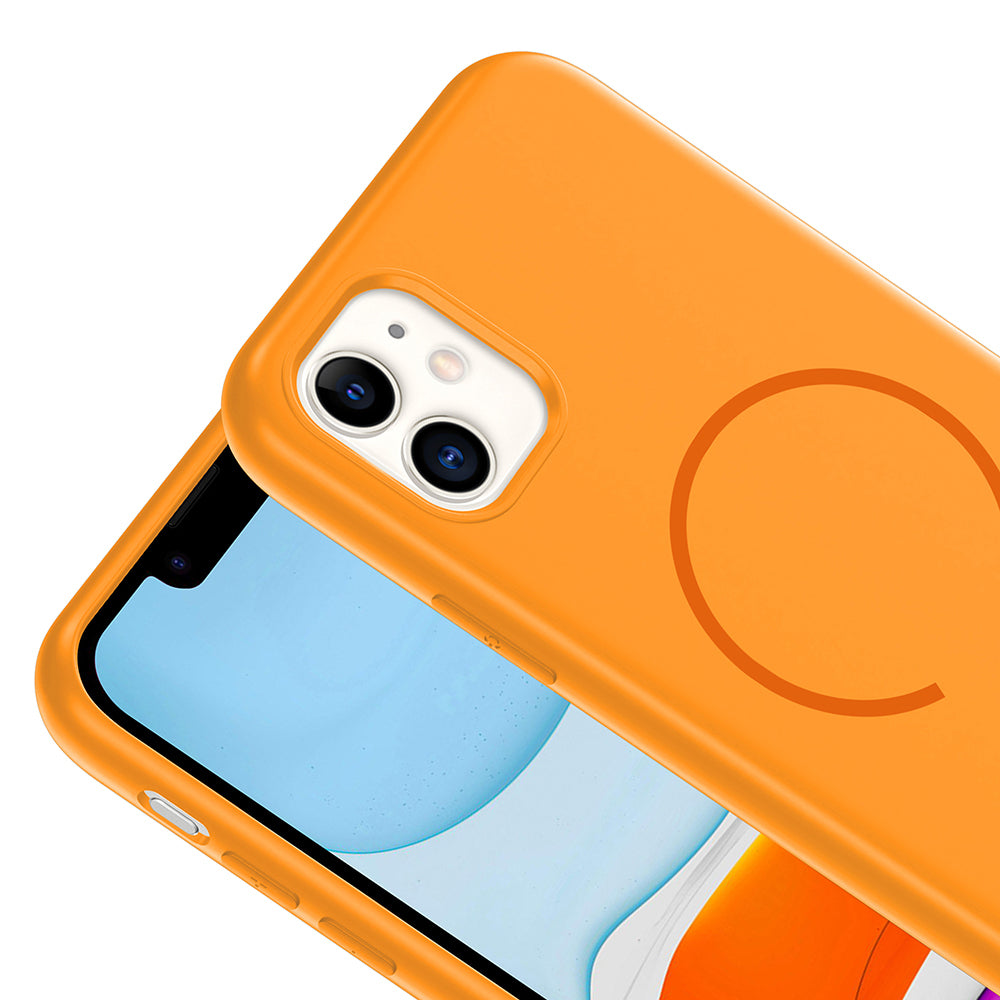 Apple iPhone 11 Uyumlu Kılıf M-safe Şarj Özellikli Zore Meta Kapak