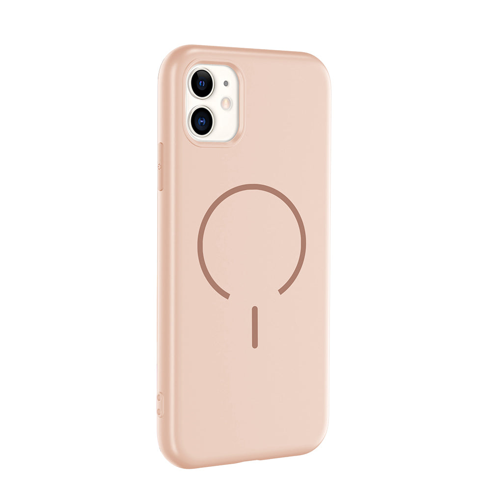 Apple iPhone 11 Uyumlu Kılıf M-safe Şarj Özellikli Zore Meta Kapak
