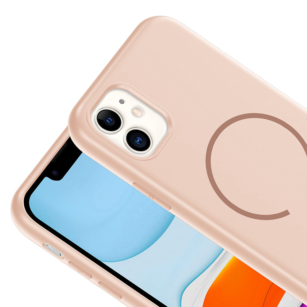 Apple iPhone 11 Uyumlu Kılıf M-safe Şarj Özellikli Zore Meta Kapak
