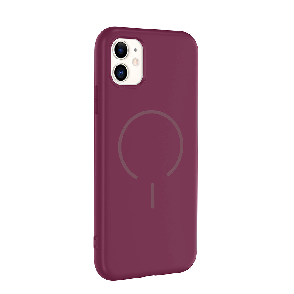 Apple iPhone 11 Uyumlu Kılıf M-safe Şarj Özellikli Zore Meta Kapak