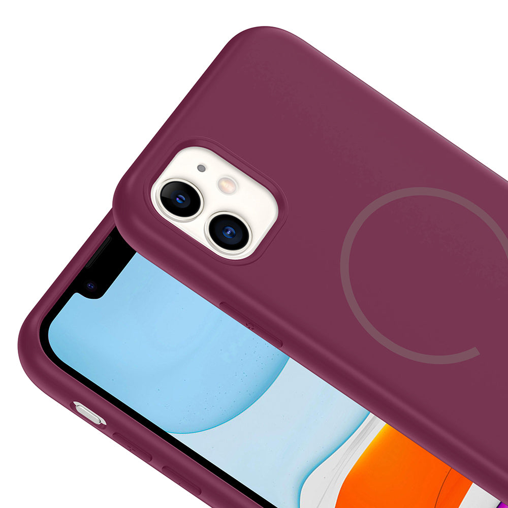 Apple iPhone 11 Uyumlu Kılıf M-safe Şarj Özellikli Zore Meta Kapak