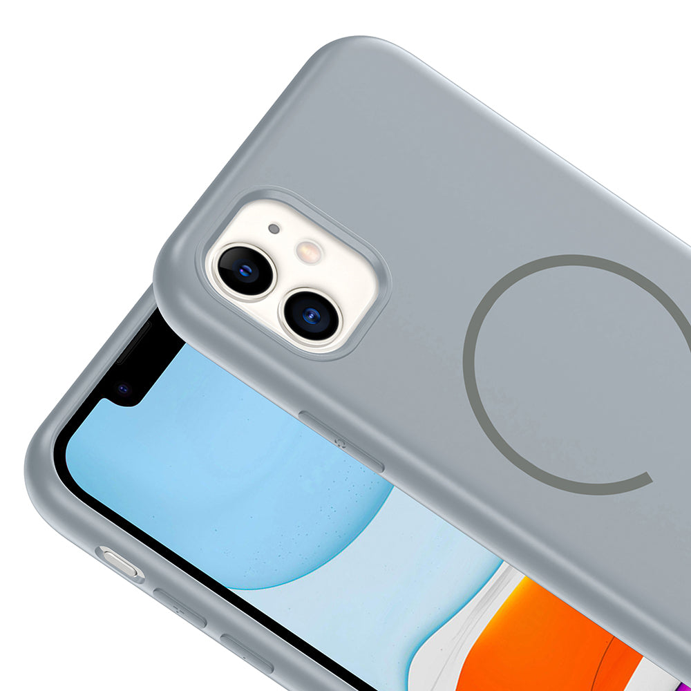 Apple iPhone 11 Uyumlu Kılıf M-safe Şarj Özellikli Zore Meta Kapak