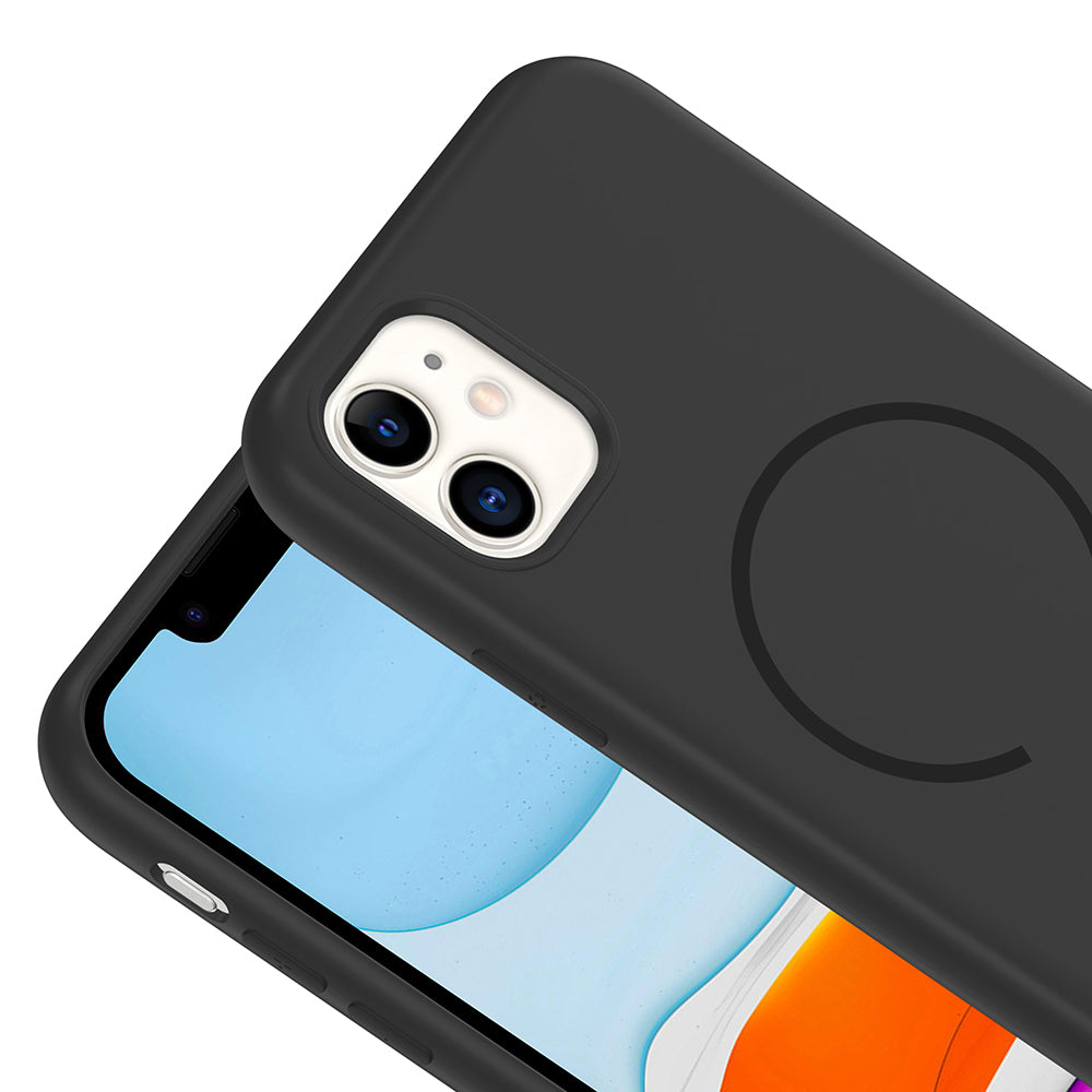 Apple iPhone 11 Uyumlu Kılıf M-safe Şarj Özellikli Zore Meta Kapak