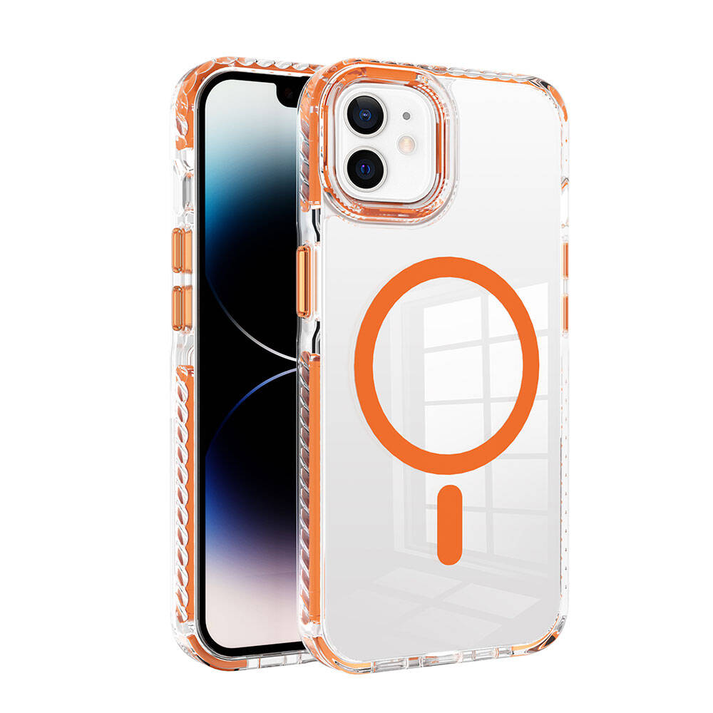 Apple iPhone 11 Uyumlu Kılıf M-safe Şarj Özellikli Airbagli Takılabilir Askı Aparatlı Zore Nana Kapak