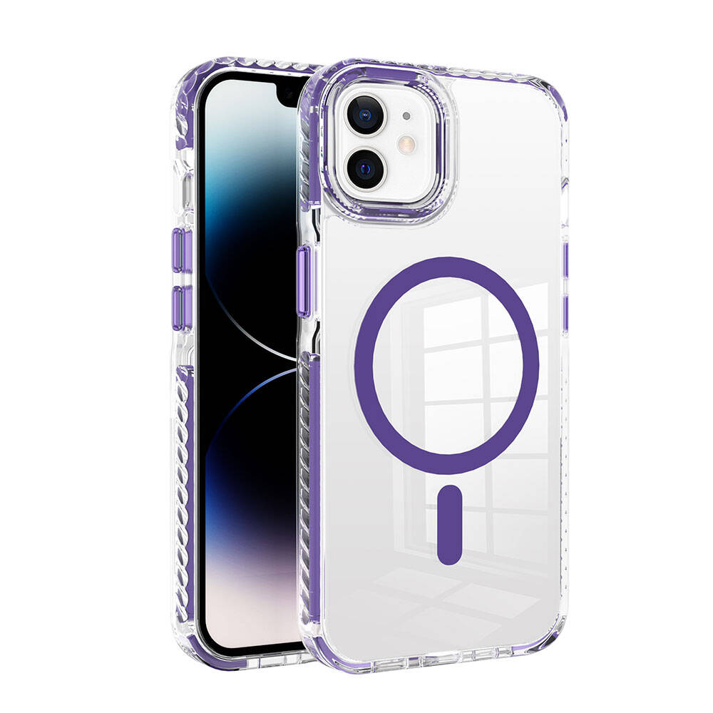 Apple iPhone 11 Uyumlu Kılıf M-safe Şarj Özellikli Airbagli Takılabilir Askı Aparatlı Zore Nana Kapak