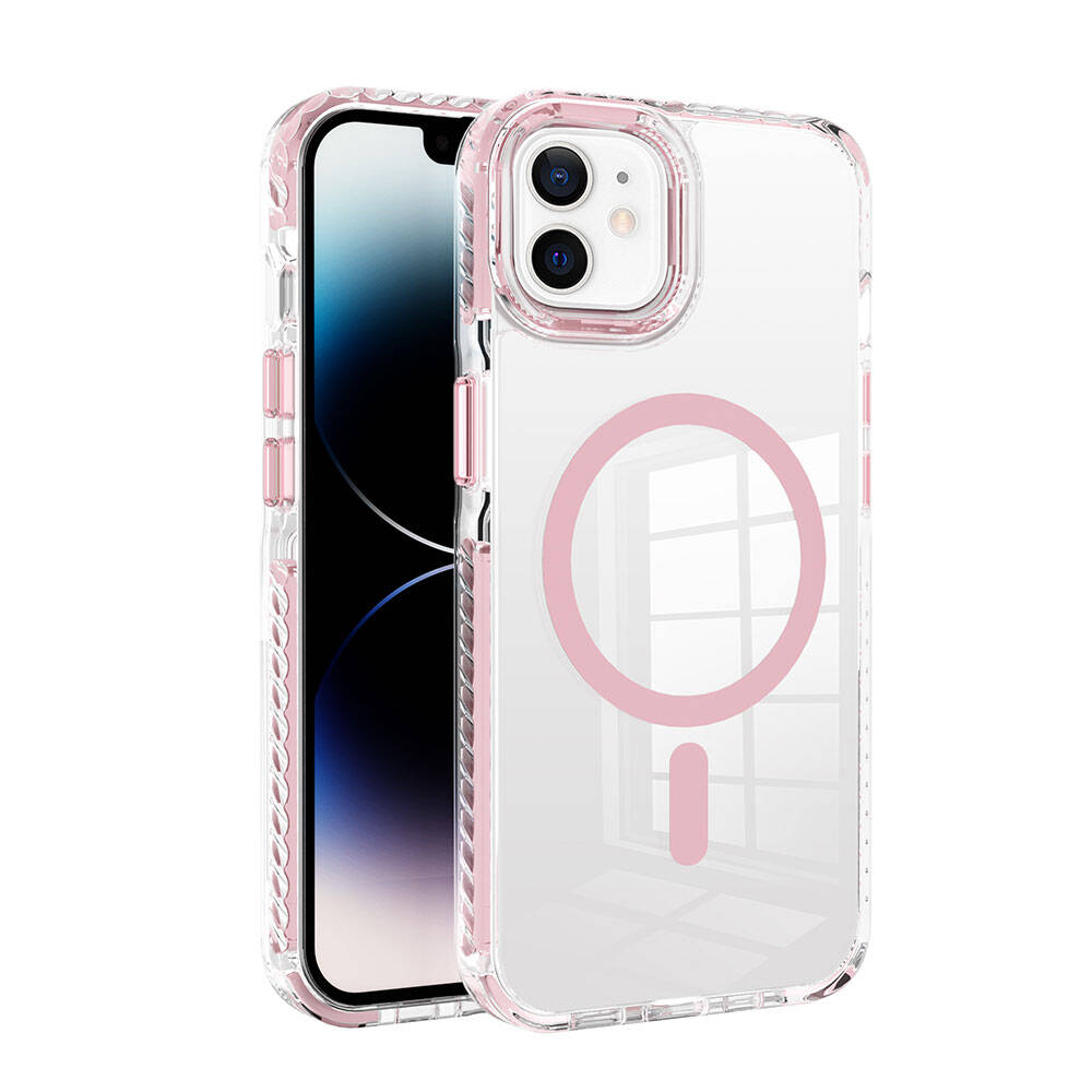 Apple iPhone 11 Uyumlu Kılıf M-safe Şarj Özellikli Airbagli Takılabilir Askı Aparatlı Zore Nana Kapak