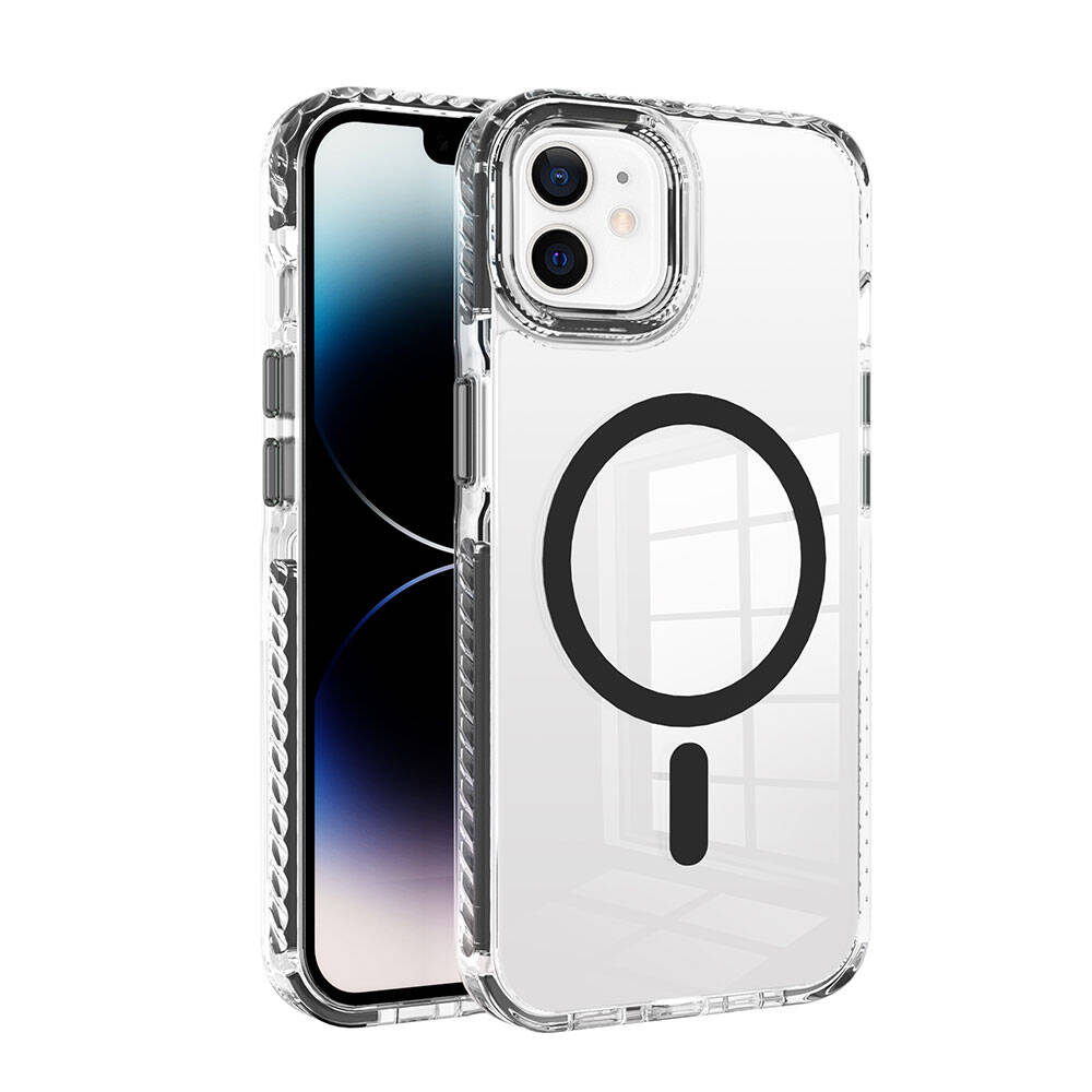 Apple iPhone 11 Uyumlu Kılıf M-safe Şarj Özellikli Airbagli Takılabilir Askı Aparatlı Zore Nana Kapak
