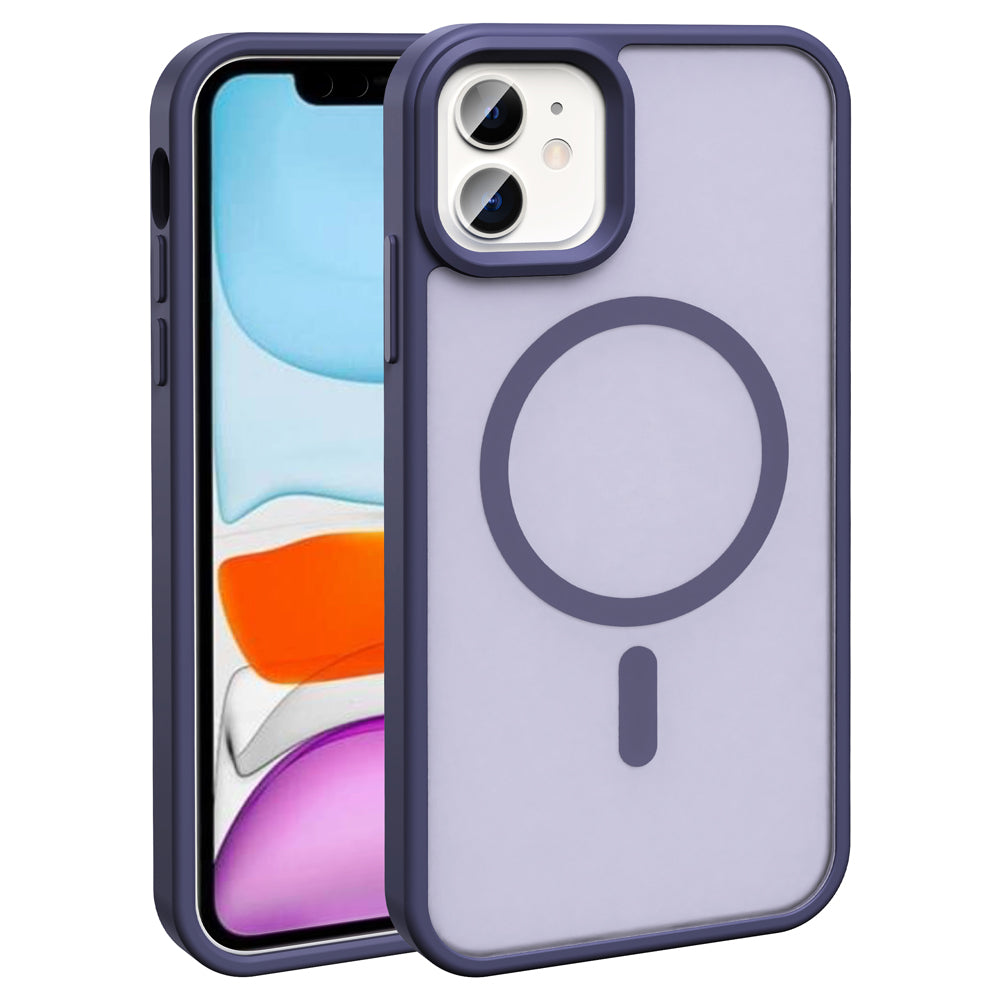 Apple iPhone 11 Uyumlu Kılıf M-safe Şarj Özellikli Mat Arka Yüzey Zore Sio Kapak