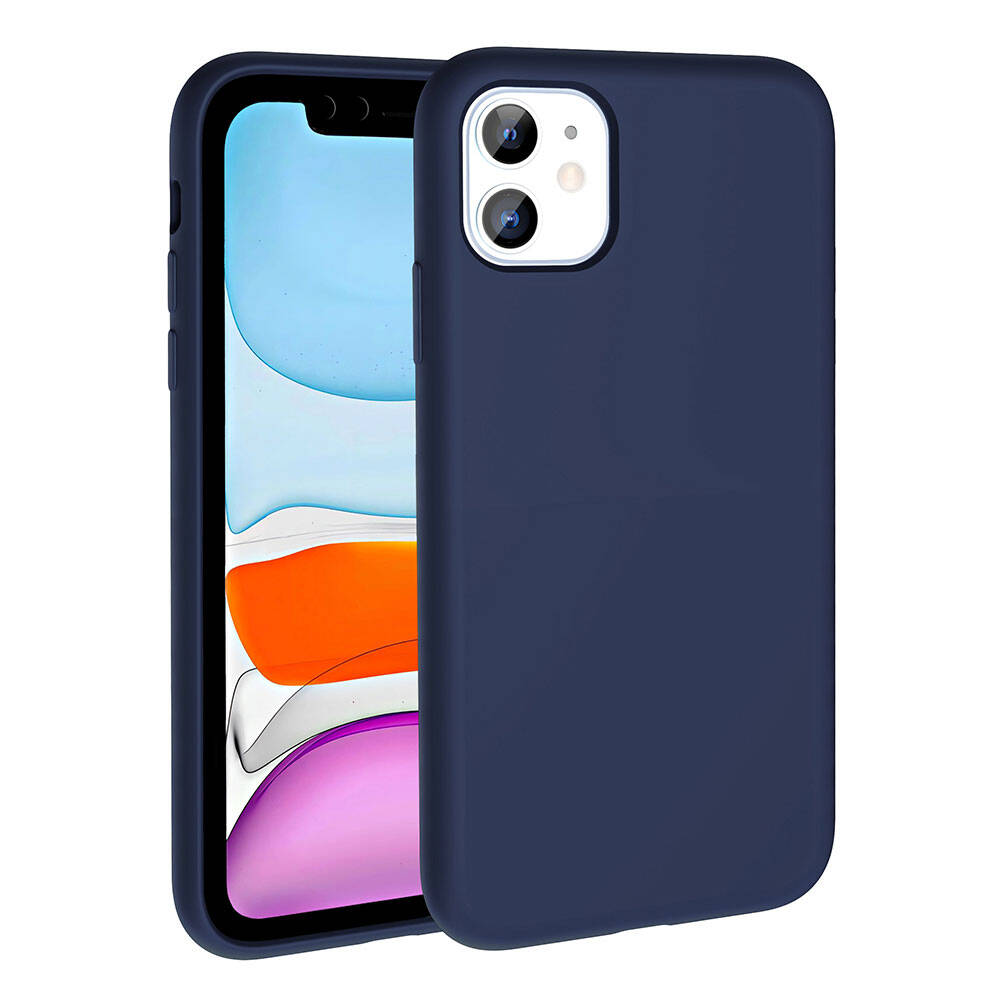 Apple iPhone 11 Uyumlu Kılıf M-safe Şarj Özellikli Sıvı Teknolojili Silinebilir Sert Zore Kivi Kapak