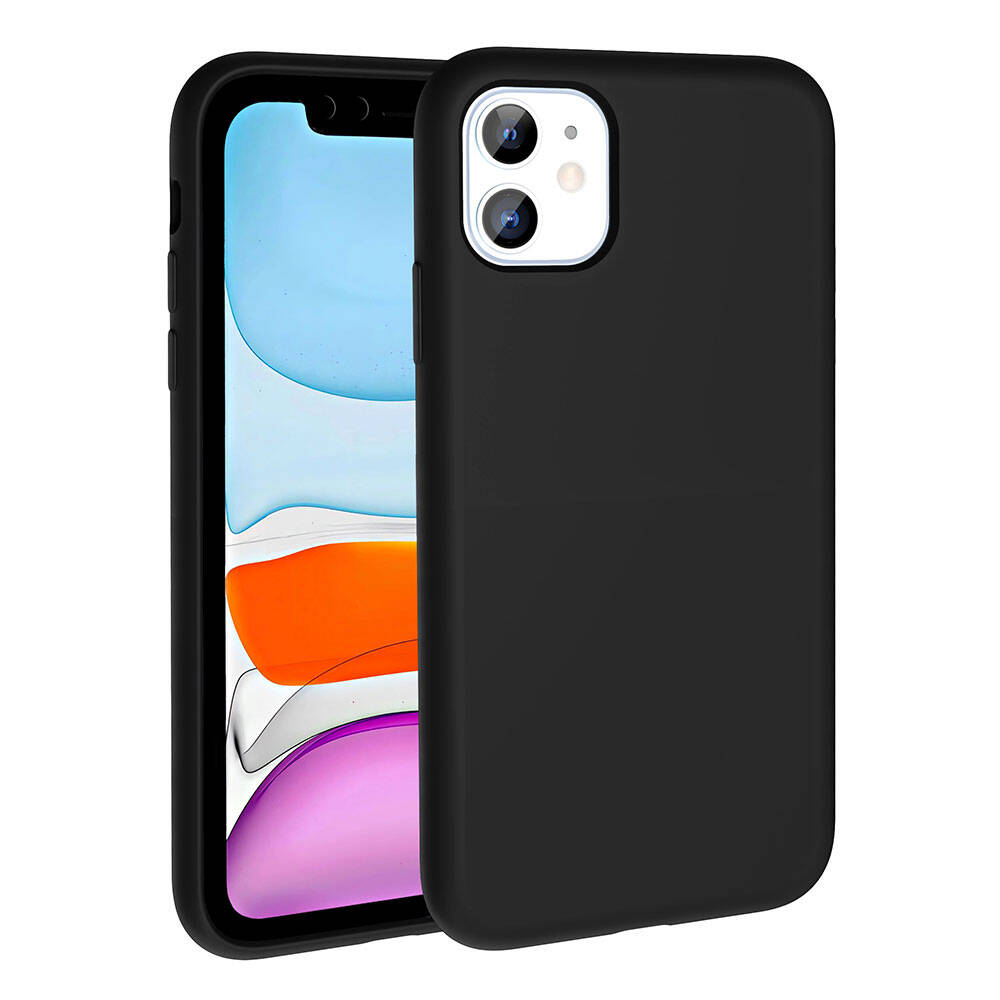 Apple iPhone 11 Uyumlu Kılıf M-safe Şarj Özellikli Sıvı Teknolojili Silinebilir Sert Zore Kivi Kapak