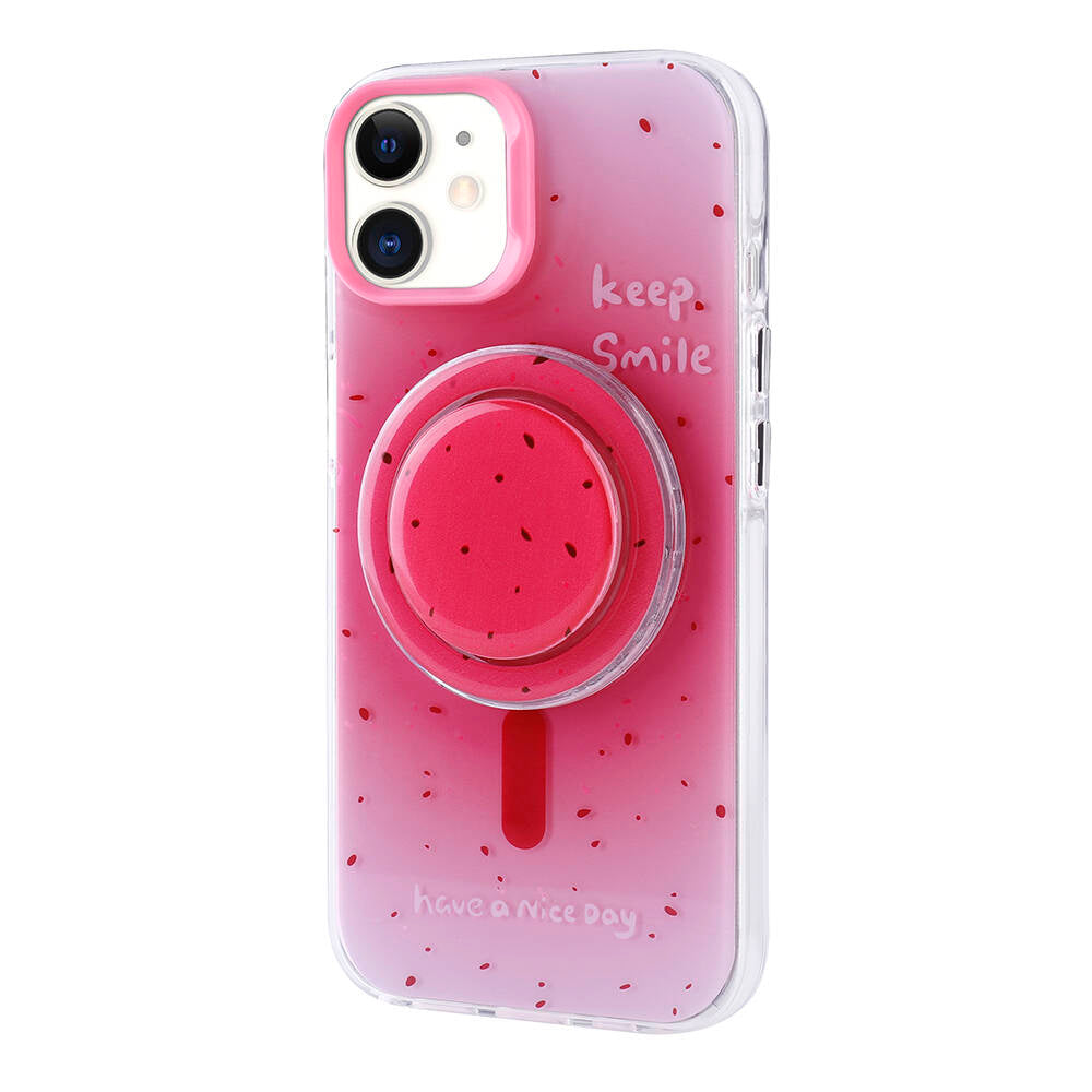 Apple iPhone 11 Uyumlu Kılıf M-safe Şarj Özellikli Tak-Çıkar Pop Soketli Zore Tiktok Kapak
