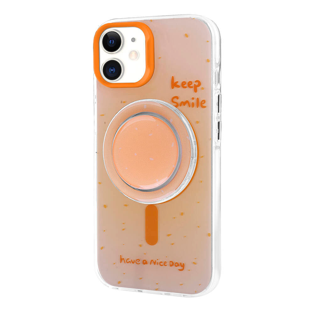 Apple iPhone 11 Uyumlu Kılıf M-safe Şarj Özellikli Tak-Çıkar Pop Soketli Zore Tiktok Kapak