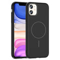 Apple iPhone 11 Uyumlu Kılıf M-safe Şarj Özellikli Zore Ruby Sert Kapak