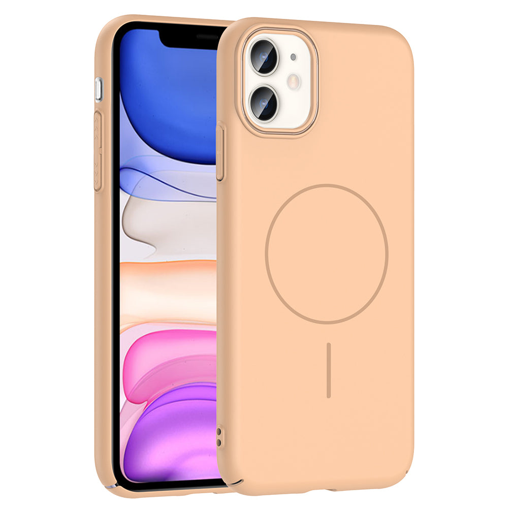 Apple iPhone 11 Uyumlu Kılıf M-safe Şarj Özellikli Zore Ruby Sert Kapak