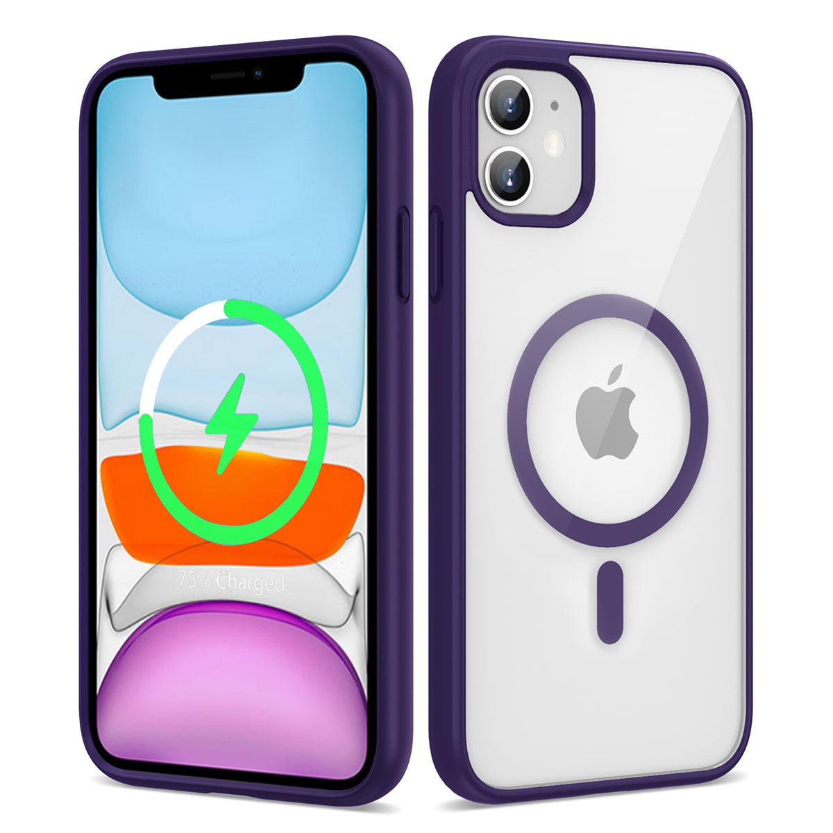 Apple iPhone 11 Uyumlu Kılıf M-safe Wireless Şarj Özellikli Silikon Zore Ege Kapak