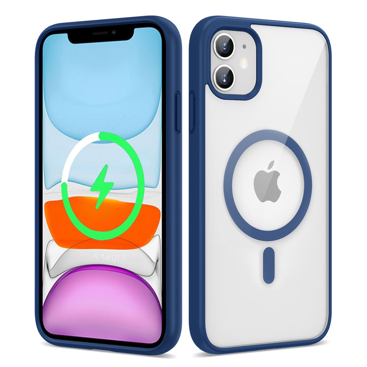 Apple iPhone 11 Uyumlu Kılıf M-safe Wireless Şarj Özellikli Silikon Zore Ege Kapak