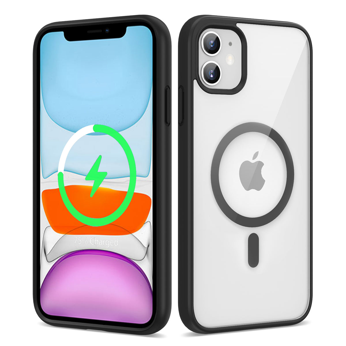Apple iPhone 11 Uyumlu Kılıf M-safe Wireless Şarj Özellikli Silikon Zore Ege Kapak
