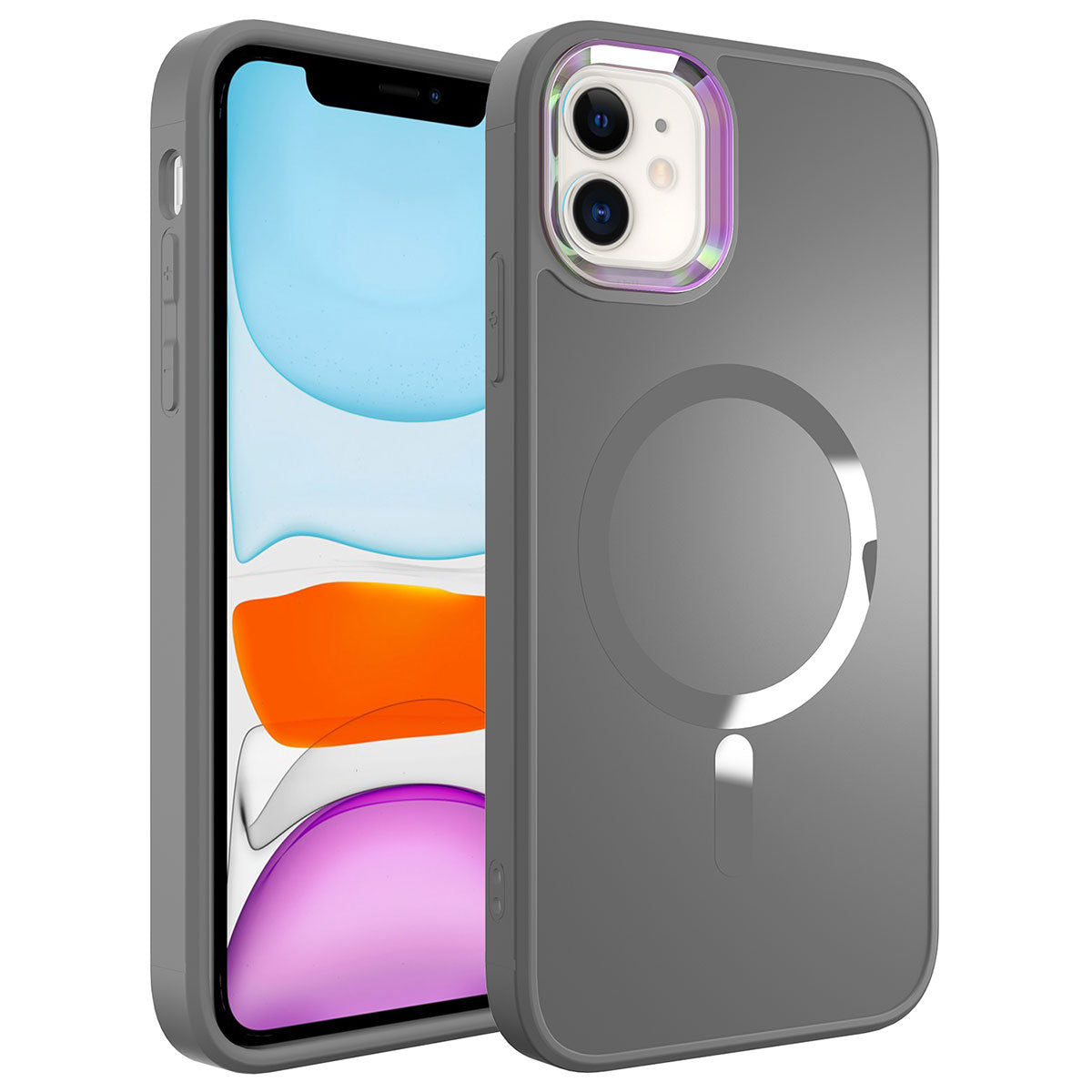 Apple iPhone 11 Uyumlu Kılıf M-safe Wireless Şarj Özellikli Zore Stil Kapak