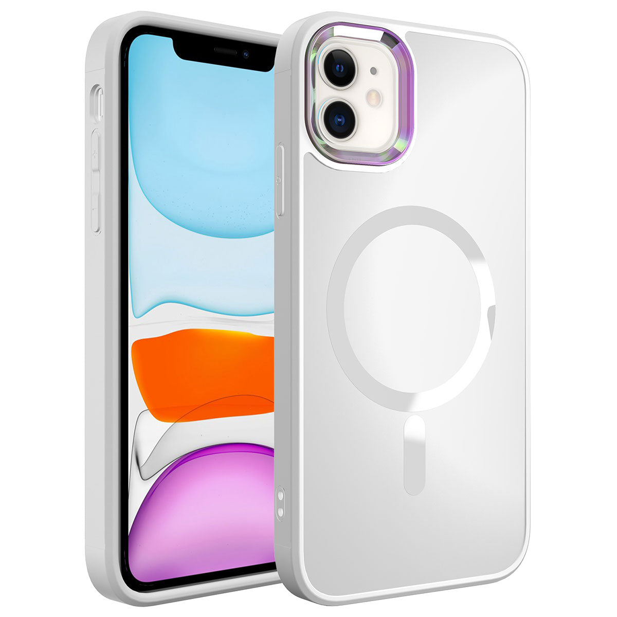 Apple iPhone 11 Uyumlu Kılıf M-safe Wireless Şarj Özellikli Zore Stil Kapak