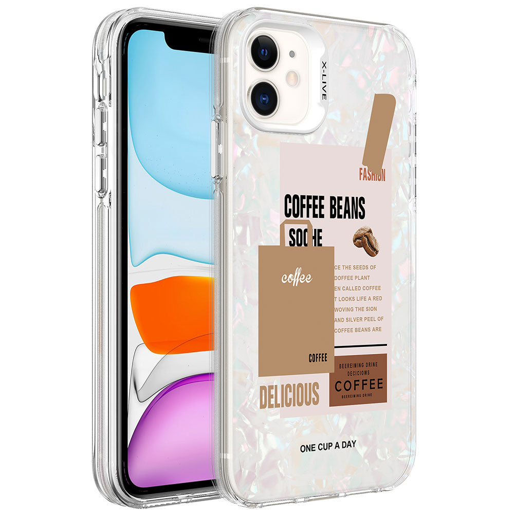 Apple iPhone 11 Uyumlu Kılıf Mermer Desenli Zore Marbello Kapak