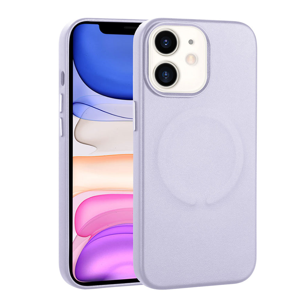 Apple iPhone 11 Uyumlu Kılıf PU Deri M-safe Wireless Şarj Özellikli Zore Derix Kapak