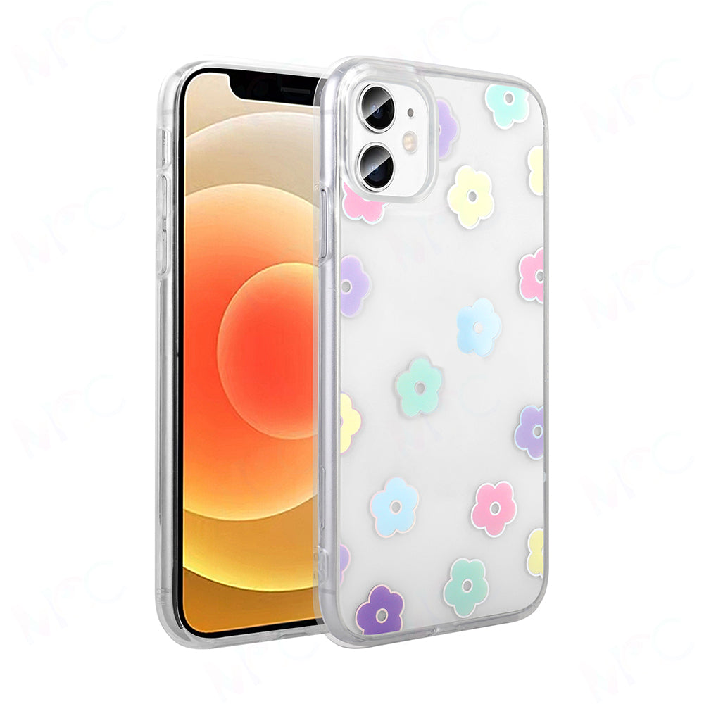 Apple iPhone 11 Uyumlu Kılıf Şeffaf Figürlü Zore Folk Sert Kapak