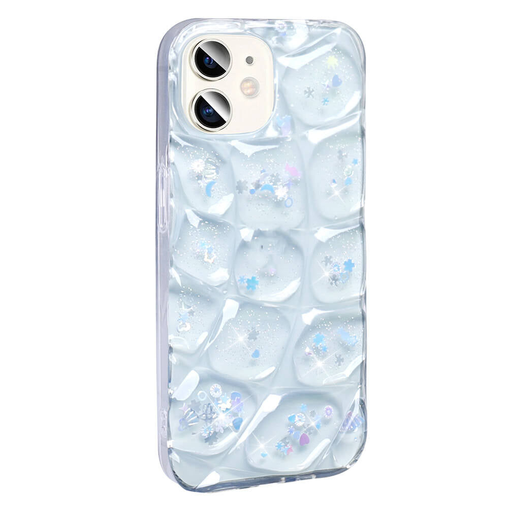 Apple iPhone 11 Uyumlu Kılıf Simli 3D Desenli Zore Hacar Kapak