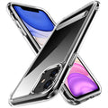 Apple iPhone 11 Uyumlu Kılıf Standlı Şeffaf Silikon Zore L-Stand Kapak