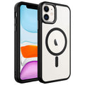 Apple iPhone 11 Uyumlu Kılıf Wireless Şarj Özellikli Zore Krom M-safe Silikon Kapak