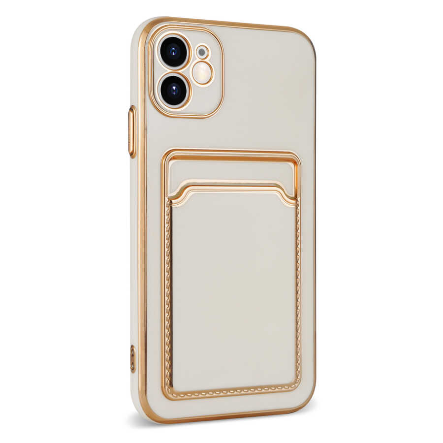 Apple iPhone 11 Uyumlu Kılıf Zore Bark Kartlıklı Kapak