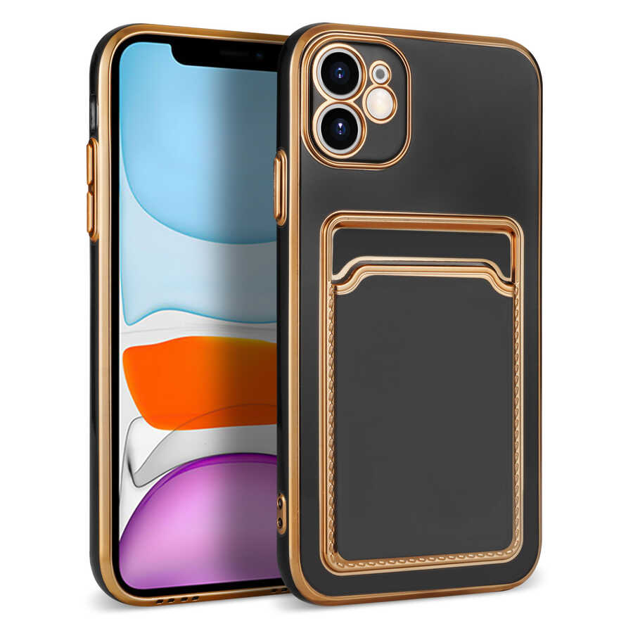 Apple iPhone 11 Uyumlu Kılıf Zore Bark Kartlıklı Kapak