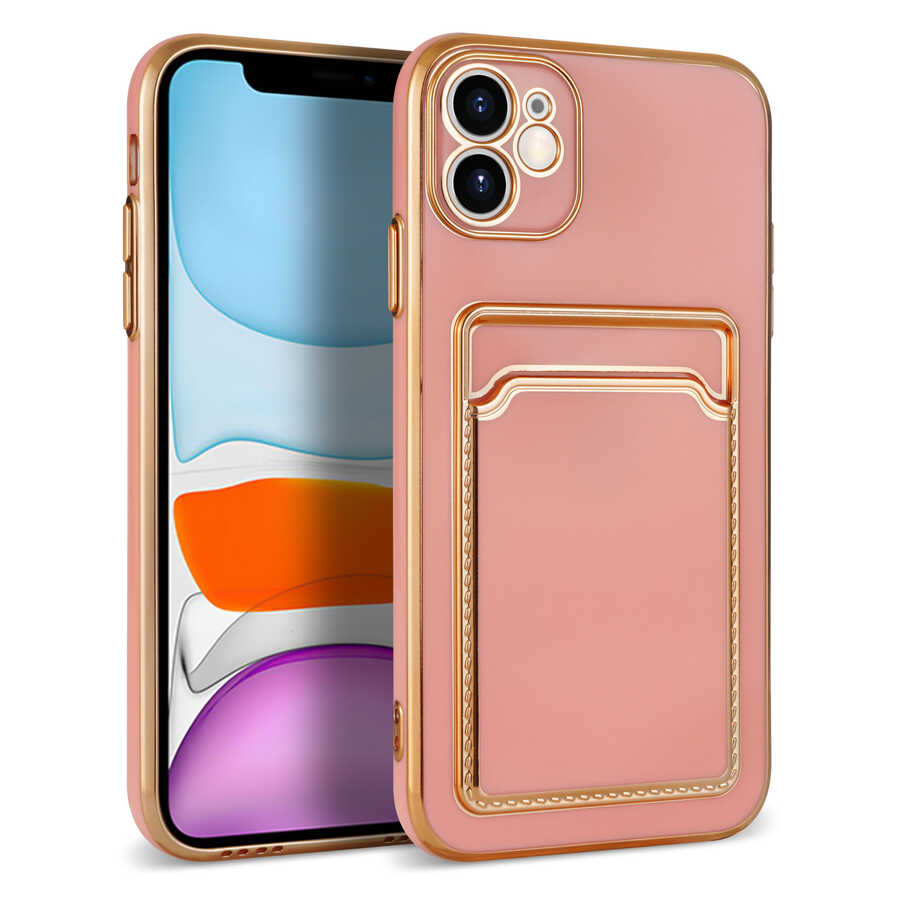 Apple iPhone 11 Uyumlu Kılıf Zore Bark Kartlıklı Kapak