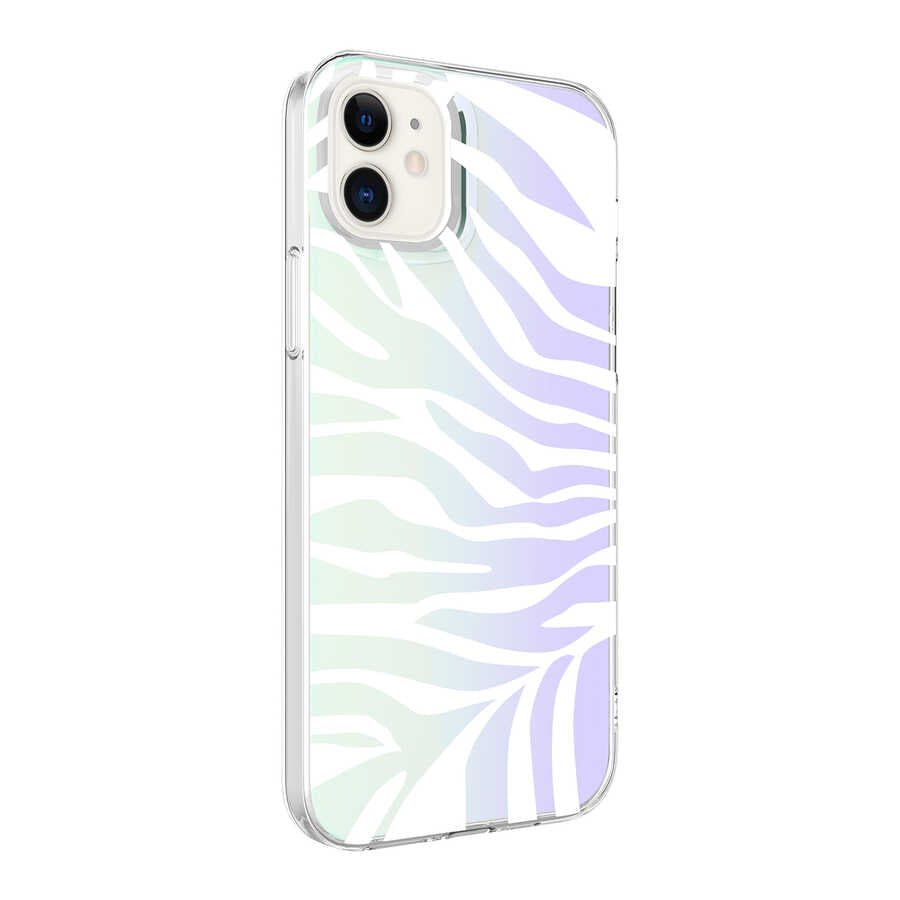 Apple iPhone 11 Uyumlu Kılıf Zore M-Blue Desenli Kapak
