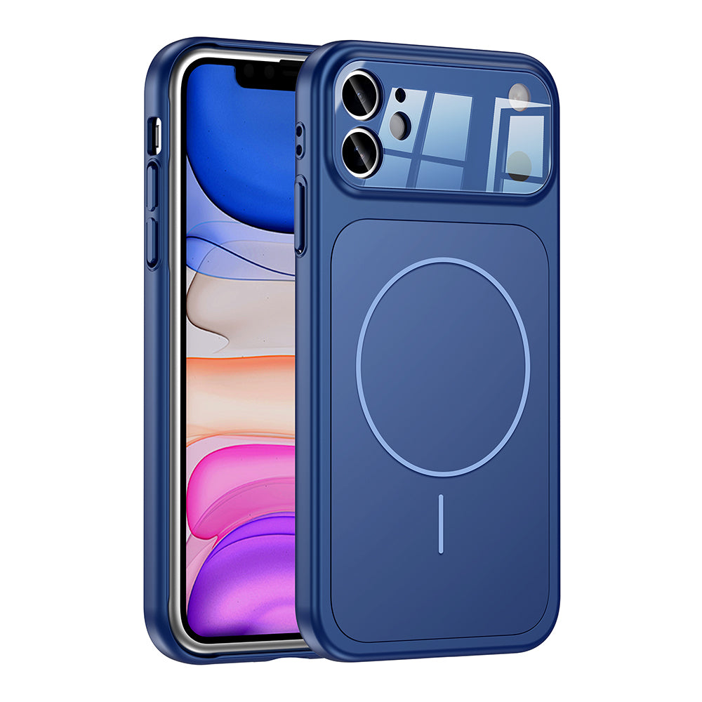 Apple iPhone 11 Uyumlu Kılıf Zore M-Safe Şarj Özellikli Kamera Korumalı Formen Kapak
