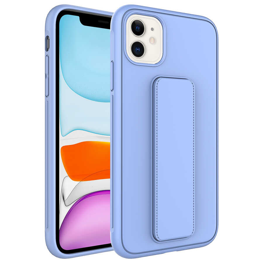 Apple iPhone 11 Uyumlu Kılıf Zore Qstand Kapak