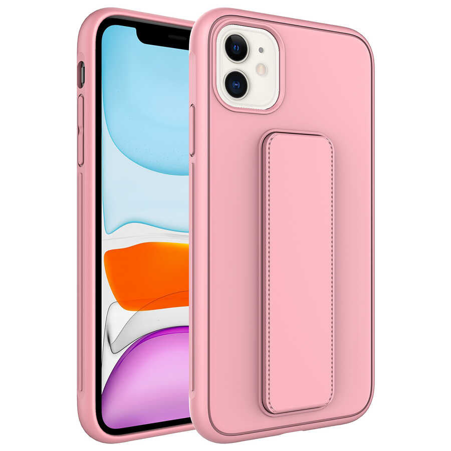 Apple iPhone 11 Uyumlu Kılıf Zore Qstand Kapak