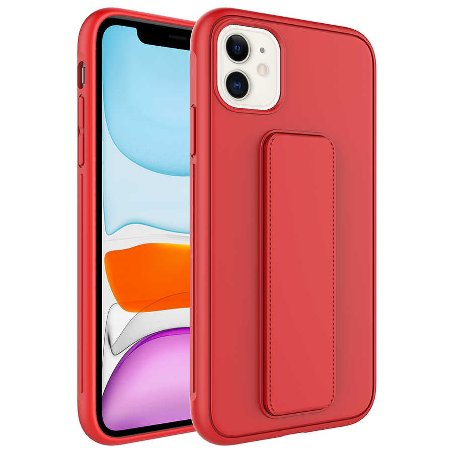 Apple iPhone 11 Uyumlu Kılıf Zore Qstand Kapak