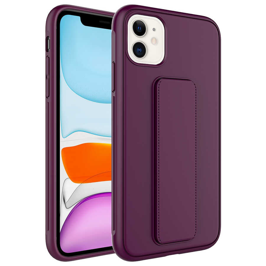 Apple iPhone 11 Uyumlu Kılıf Zore Qstand Kapak